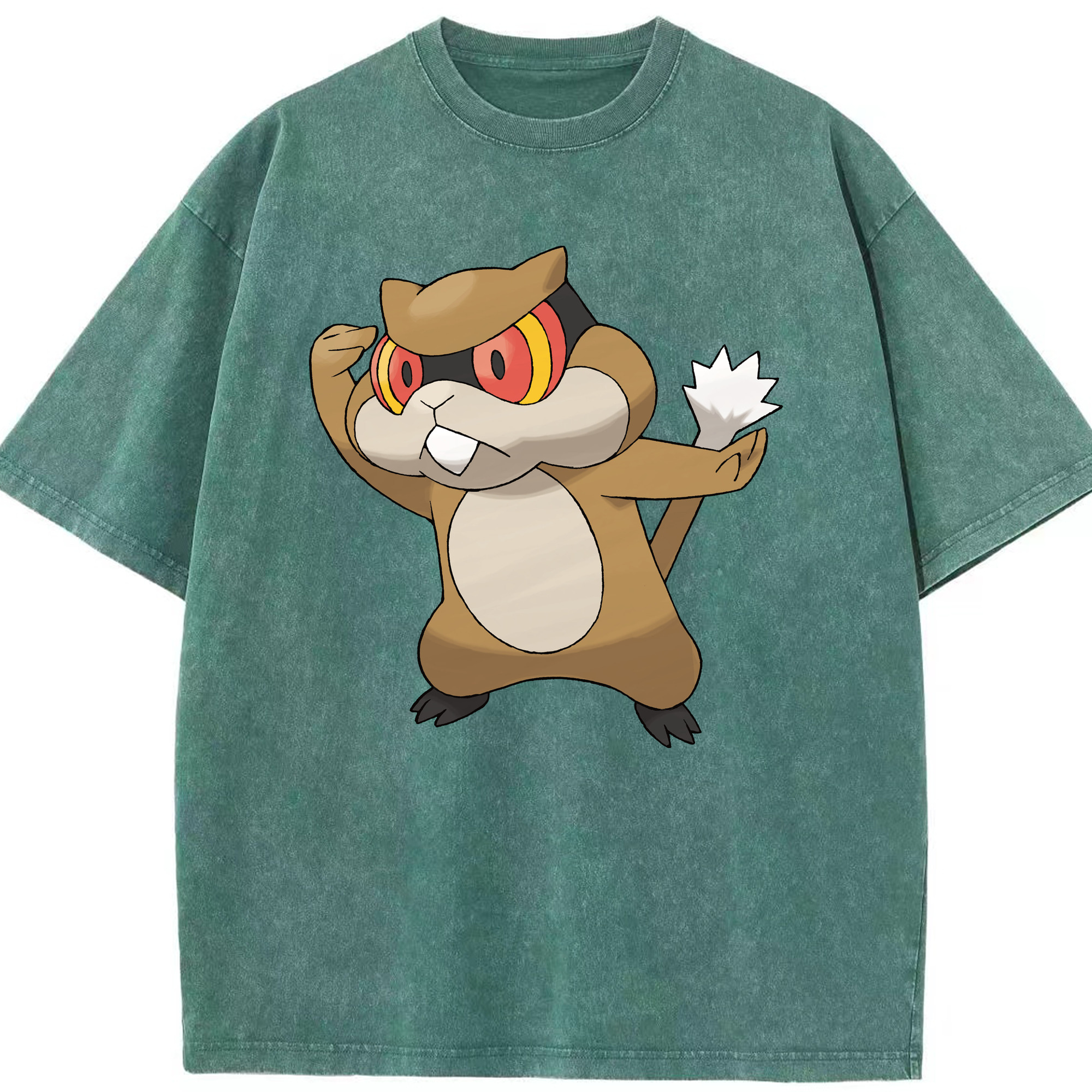 （画像用） ポケットモンスター Pokémon 綿100% ヴィンテージ風 半袖Tシャツ（フロントプリント）